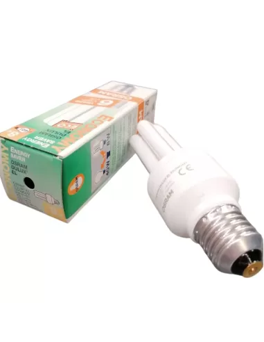Osram Dulux EL E27 8W//827 Économie 2700°K